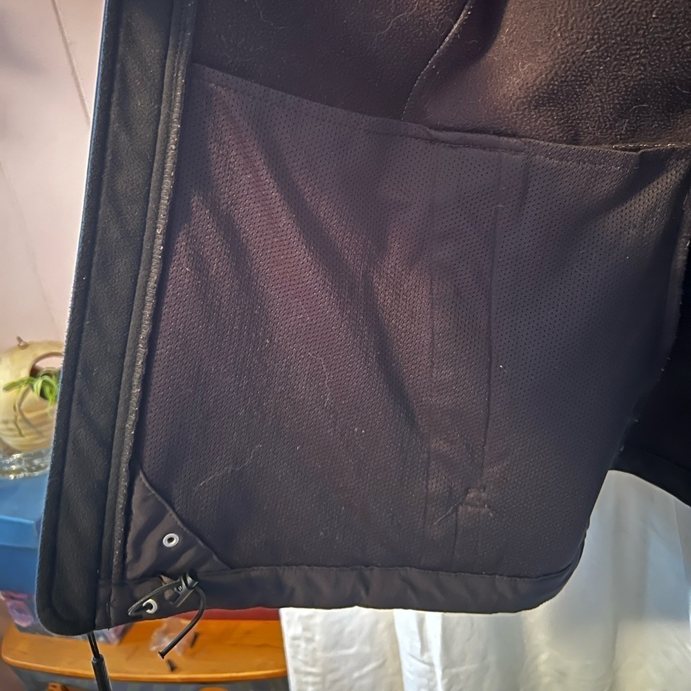 North Face Women's Sz XXL Black Medium Weight Jacket Front/Back Logo Zip Pockets - Picture 6 of 10